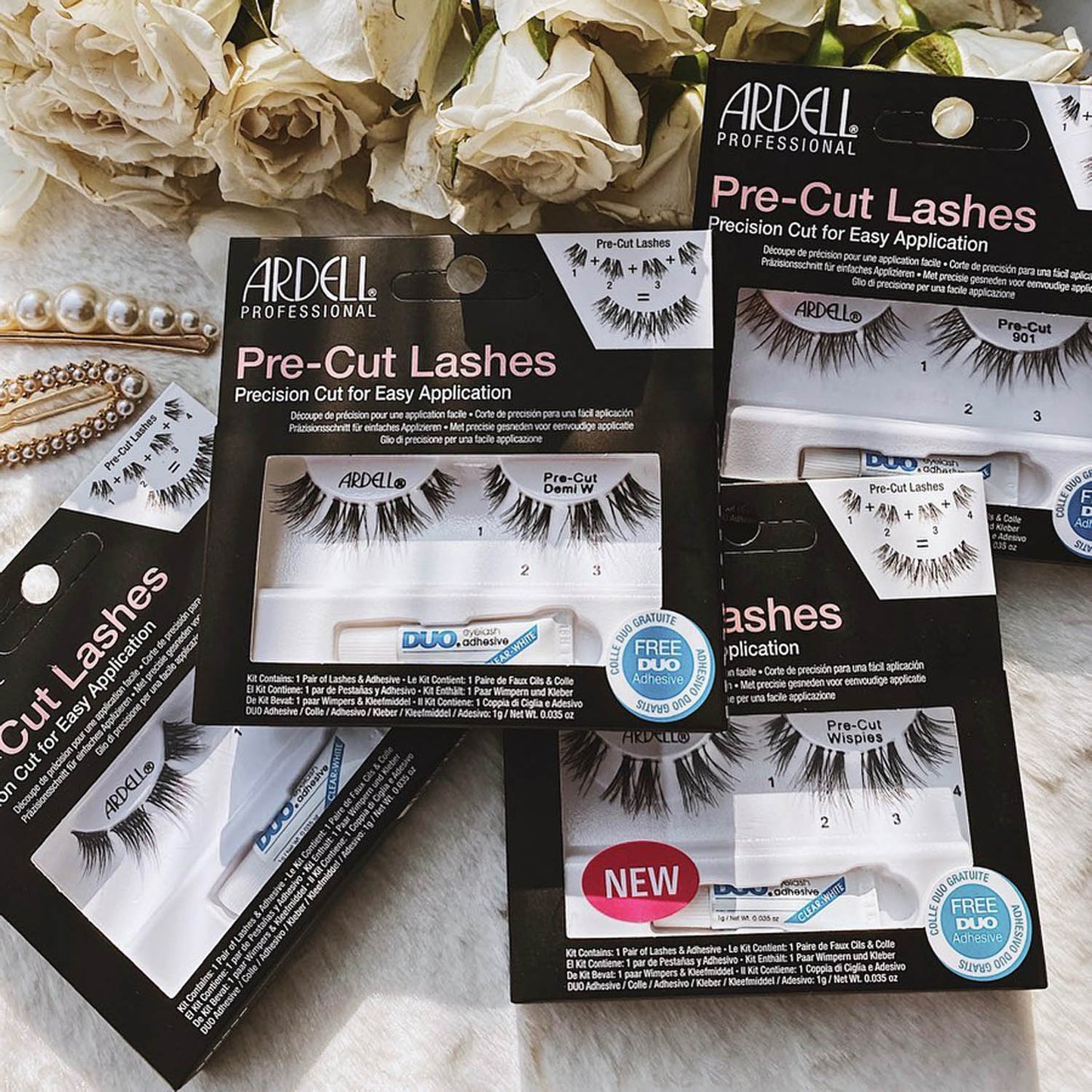 Ardell Pre-Cut Lashes 1 Pair - Pre-Cut Demi W Black 67462