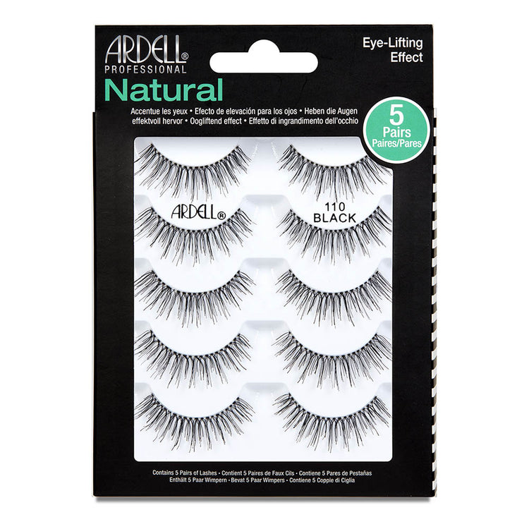 Ardell Natural Lashes 5 Pairs - 110 Black 68981
