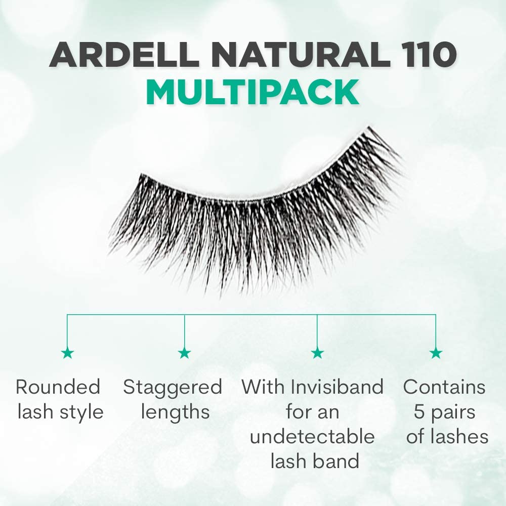 Ardell Natural Lashes 5 Pairs - 110 Black 68981