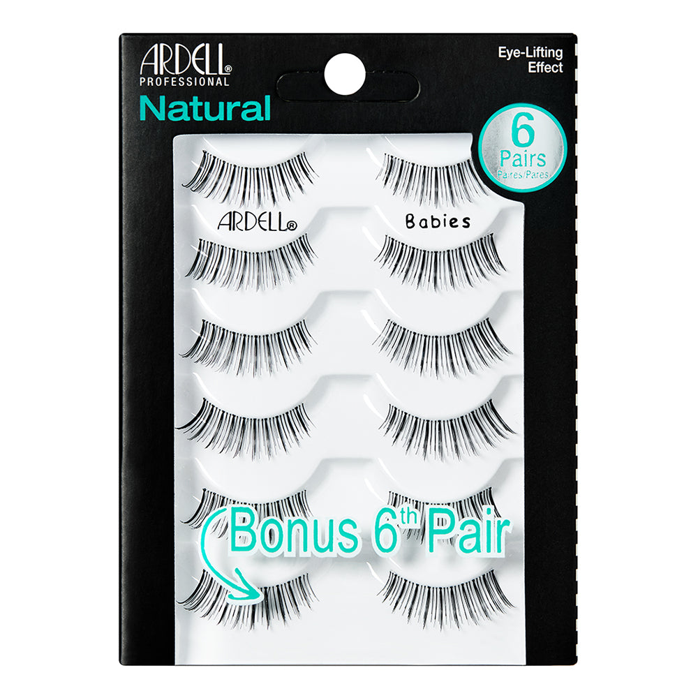 Ardell Natural Lashes 6 Pairs - Babies Black 68982