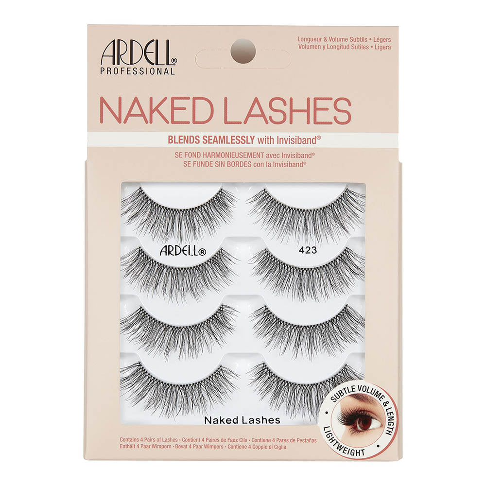 Ardell Naked Lashes 4 Pairs - 423 Black 69873