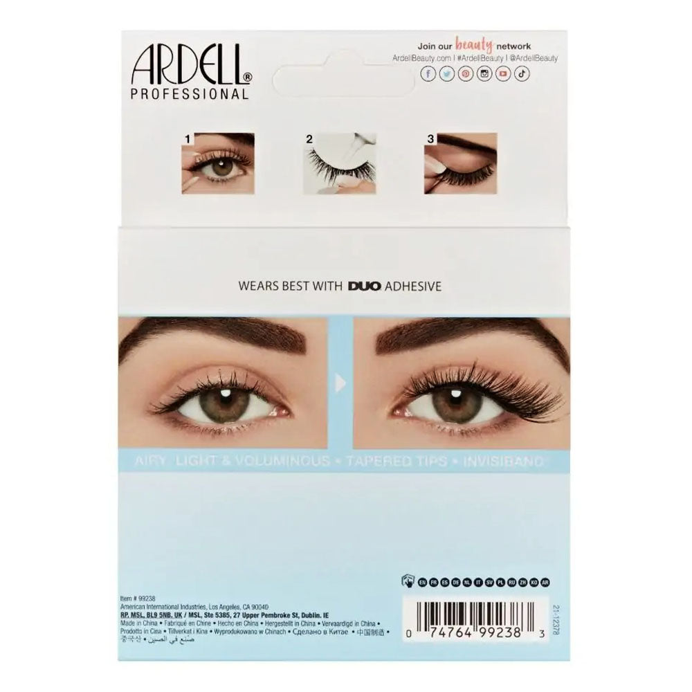 Ardell Light As Air Lashes 4 Pairs - 523 Black 99238