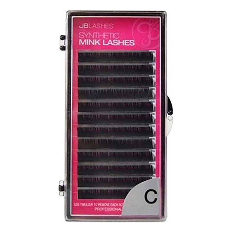 JB C-Curl, Mink Lashes, Black, 0.07 x 15mm JBMC0715