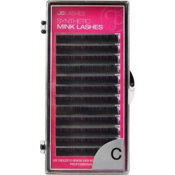JB C-Curl, Mink Lashes, Black, 0.25 x 9mm JBMC2509