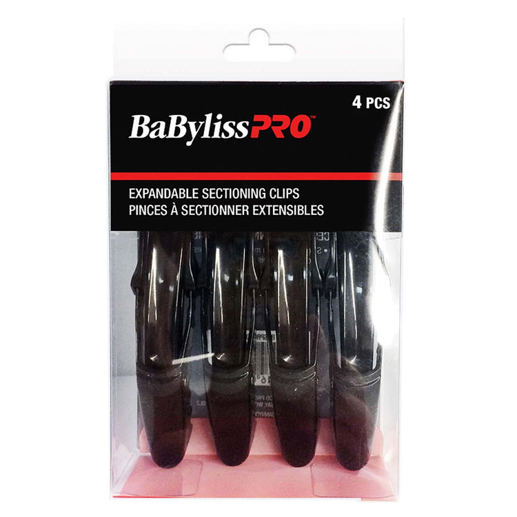 BaBylissPRO Expandable Sectioning Clips 4pcs BESPRO40UCC