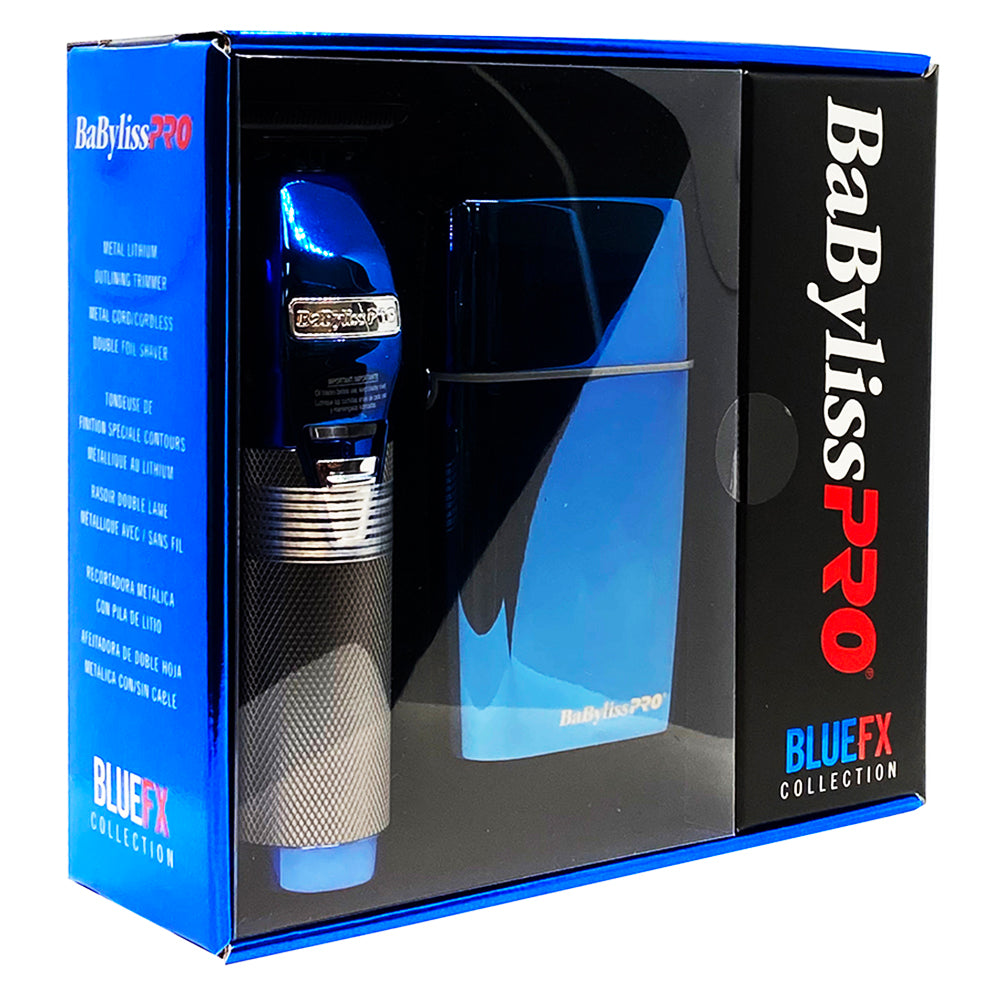 BaBylissPRO Skeleton Trimmer Db. Foil Shaver Blue FXHOLPK2BC