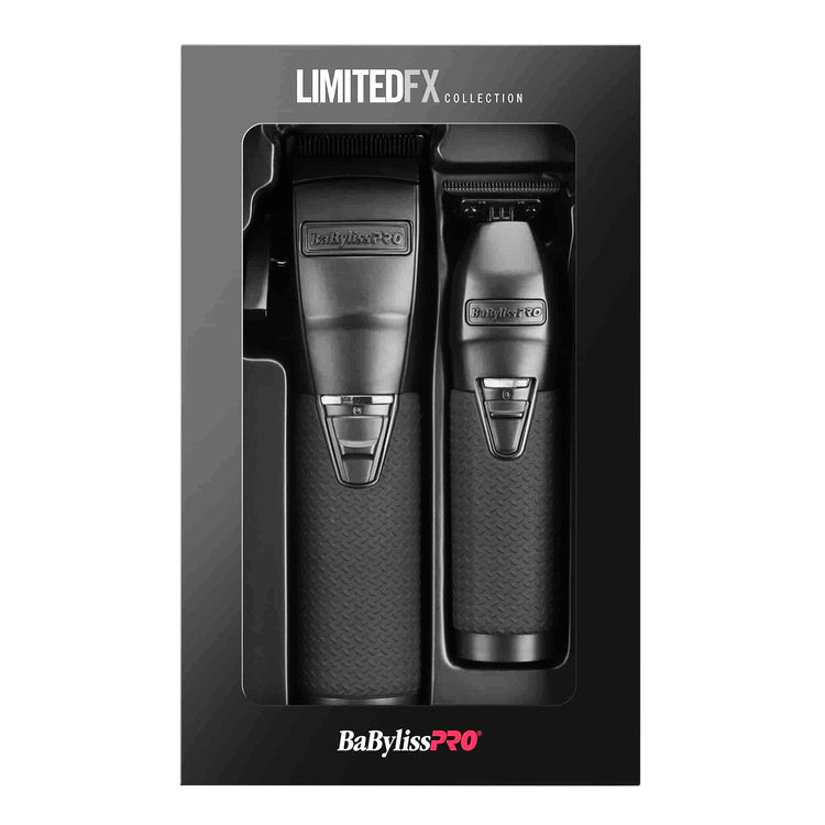 BaBylissPRO Matte Black Metal Clipper & Trimmer FXDUOCTMB
