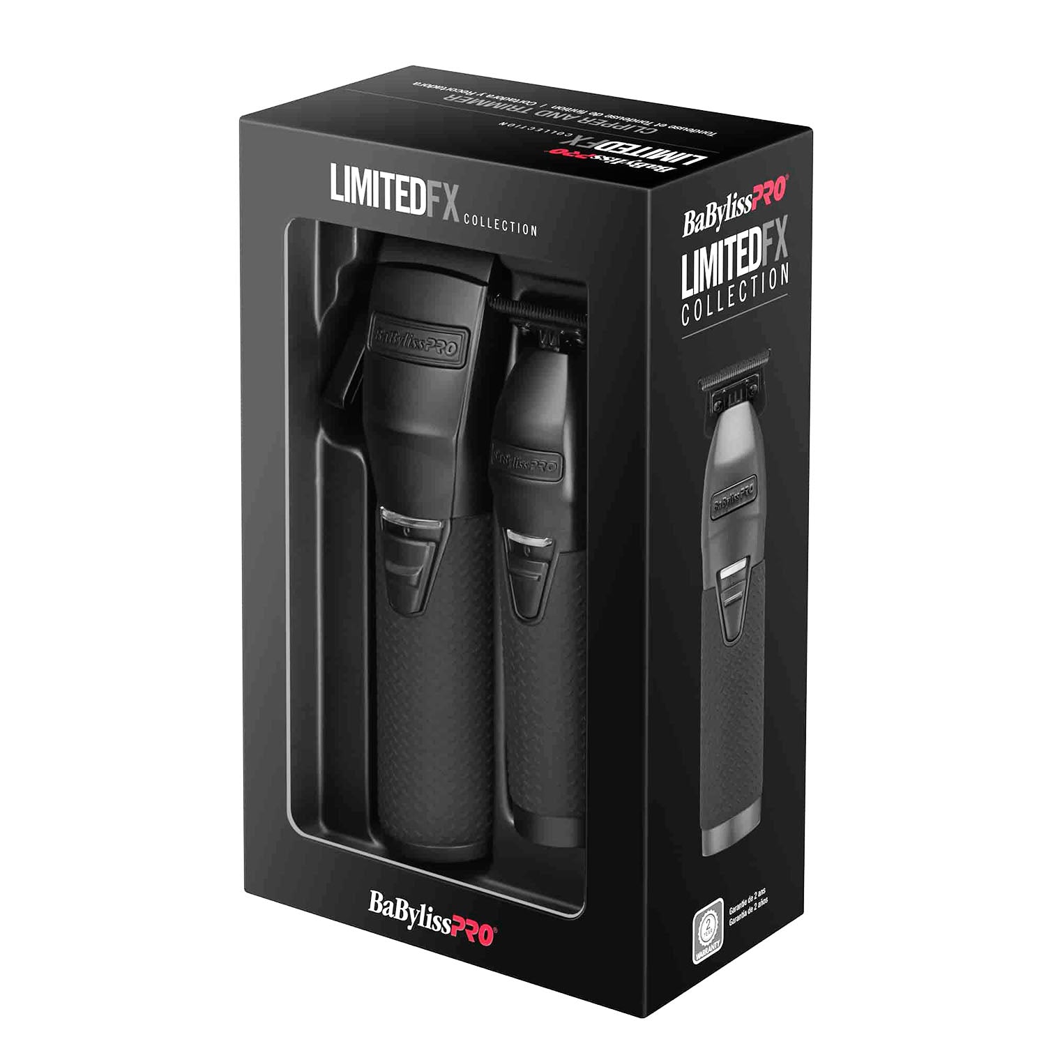 BaBylissPRO Matte Black Metal Clipper & Trimmer FXDUOCTMB