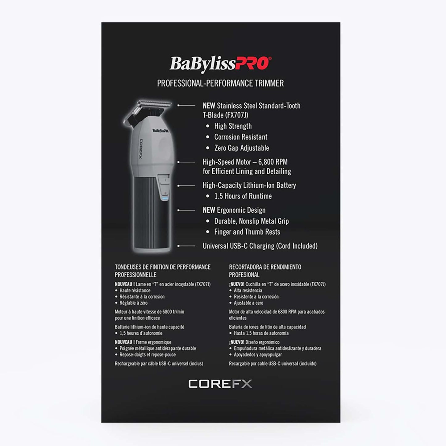 BaBylissPRO COREFX Professional Performance Trimmer FX76