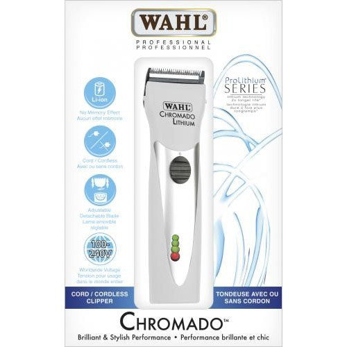 Wahl Prolithium Series Chromado Clipper White #56339