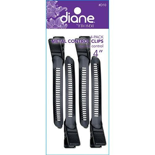 Diane By Fromm Metal Control Clips 4" 4-Pack #D10