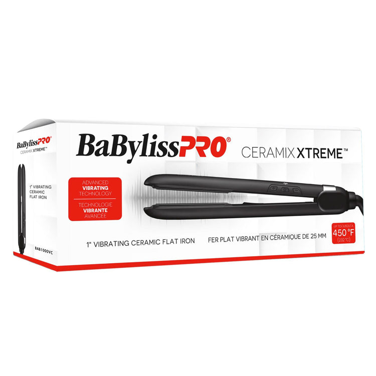 BaBylissPRO 1” Vibrating Ceramic Flat Iron BAB1000VC 50964