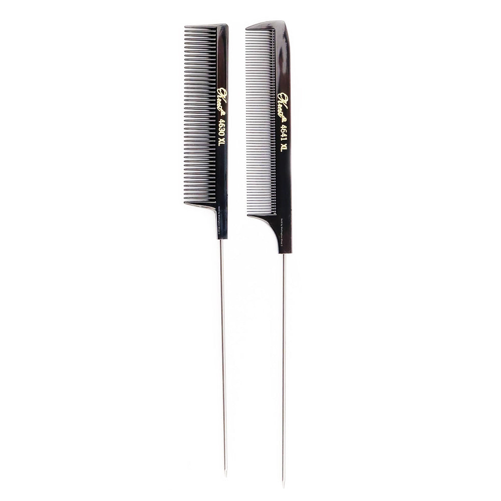 Krest Goldilocks XL-Steel Pink Tail Combs DUO #4646XL 02012