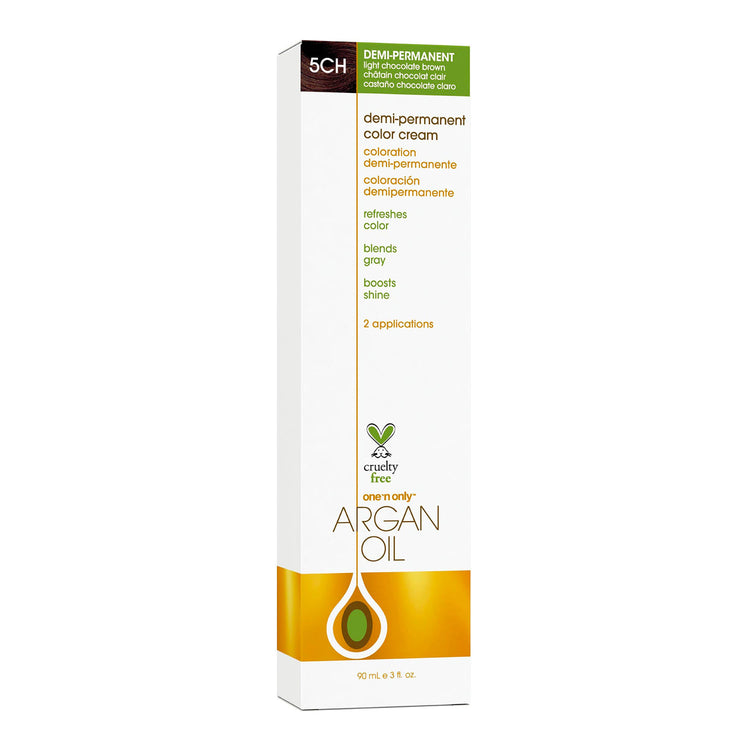 Argan Oil Demi-permanent Color Cream 5CH Light Chocola Brown