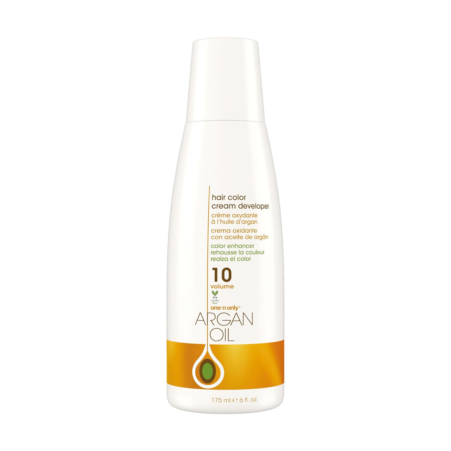 One 'N Only Argan Oil Hair Color Cream Developer 10 Vol 6 oz