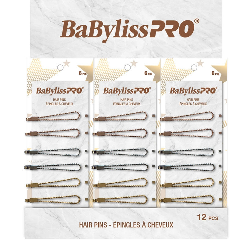 BaBylissPRO Hair Pins Gold 6 pcs BESPINGOC