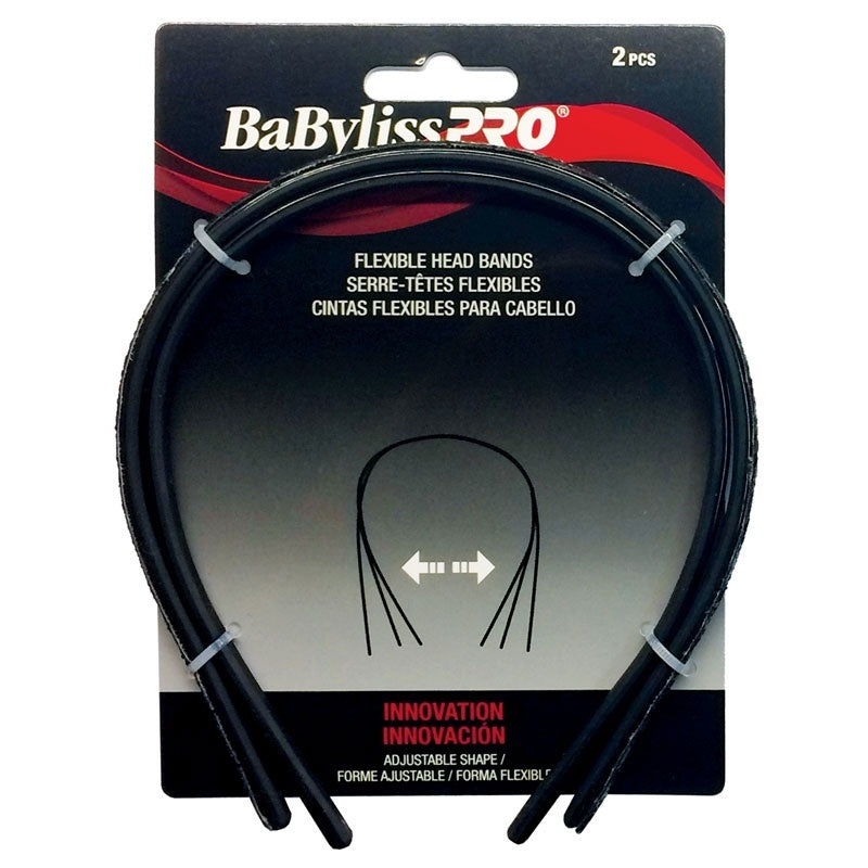 BaBylissPRO Flexible Head Bands 2pcs BK - BESHAHB1UCC/39131