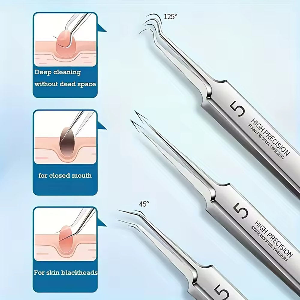 8Pcs Stainless Steel Blackhead Removal Tool Set 30320