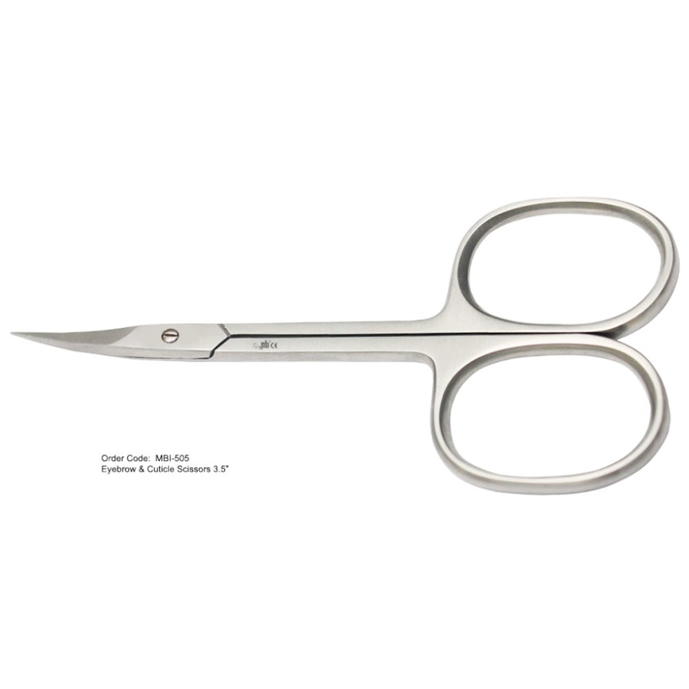 MBI-505 Cuticle & Eyebrow Scissor CVD 3.5"
