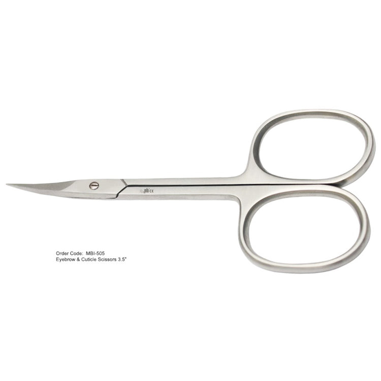 MBI-505 Cuticle & Eyebrow Scissor CVD 3.5"