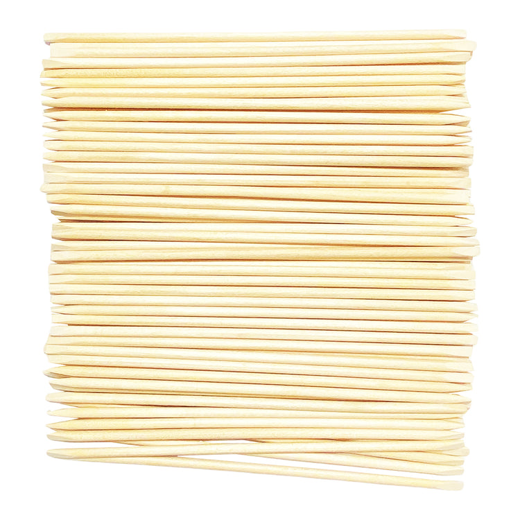 Wooden Manicure Orange Stick 6" PI 100PC WSSS 26118