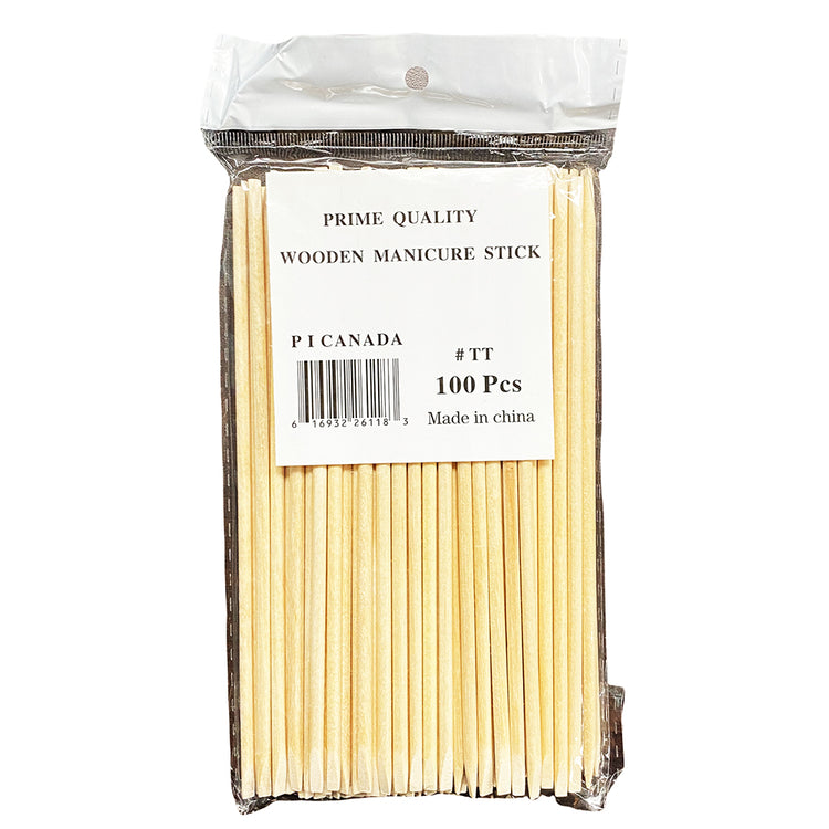 Wooden Manicure Orange Stick 6" PI 100PC WSSS 26118