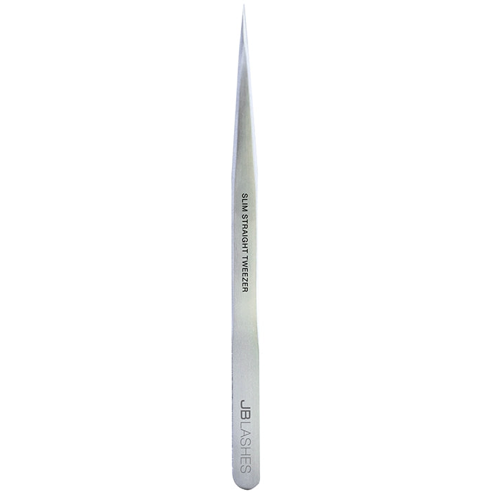 JBLashes Pro-Slim Straight Tweezer Stainless Steel - JBA1001