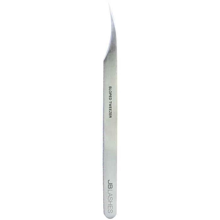 JBLashes Pro-Sloped Tweezer Stainless Steel - JBA1003