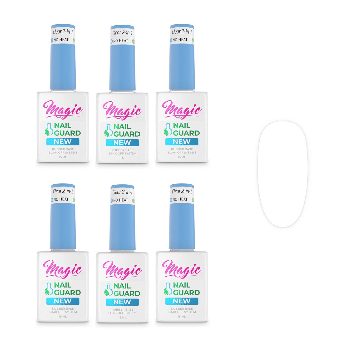 Magic Builder Gel NailGuard Clear 2-in-1 Value Restock Kit