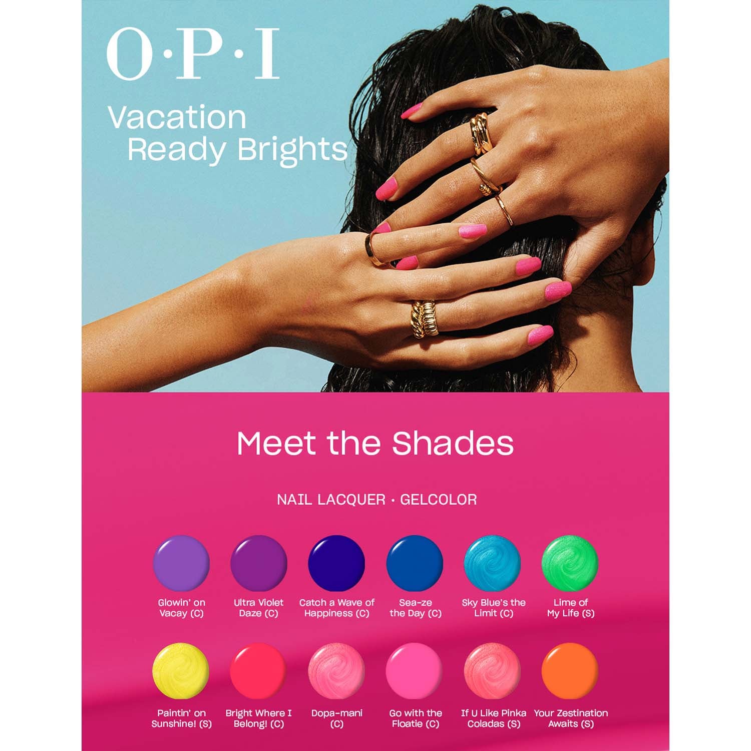 OPI Nail Lacquer Summer 2026 Trip To The Brite Side DCS040