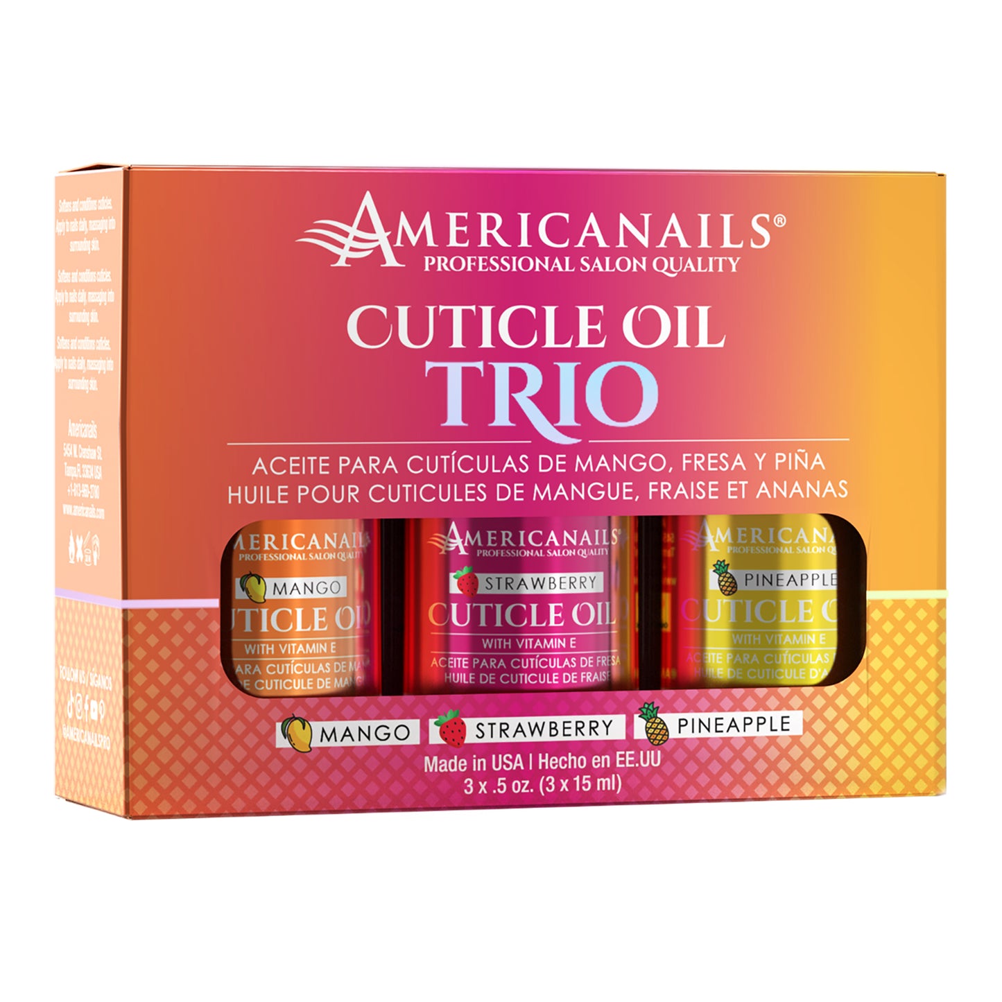 Americanails Cuticle Oil Trio AMN1184TR 01234