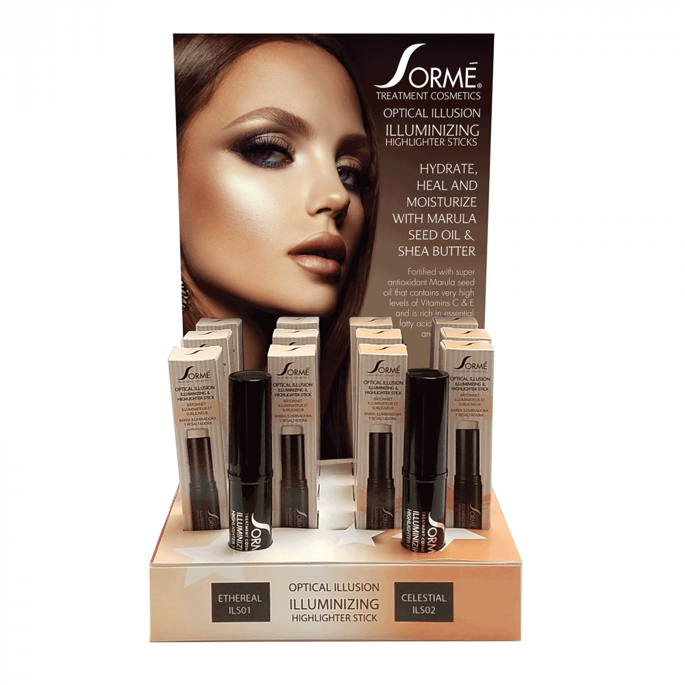 Sorme Illuminizing Highlighter Sticks 12 Pcs Dis ILS-12PK