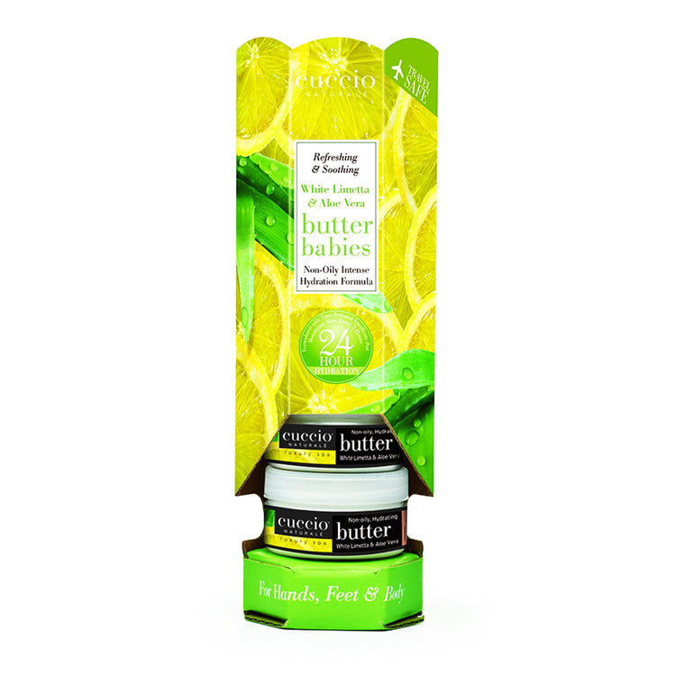 Cuccio Butter Babies Tower 6Pcs White Limett&Aloe CNSC8043