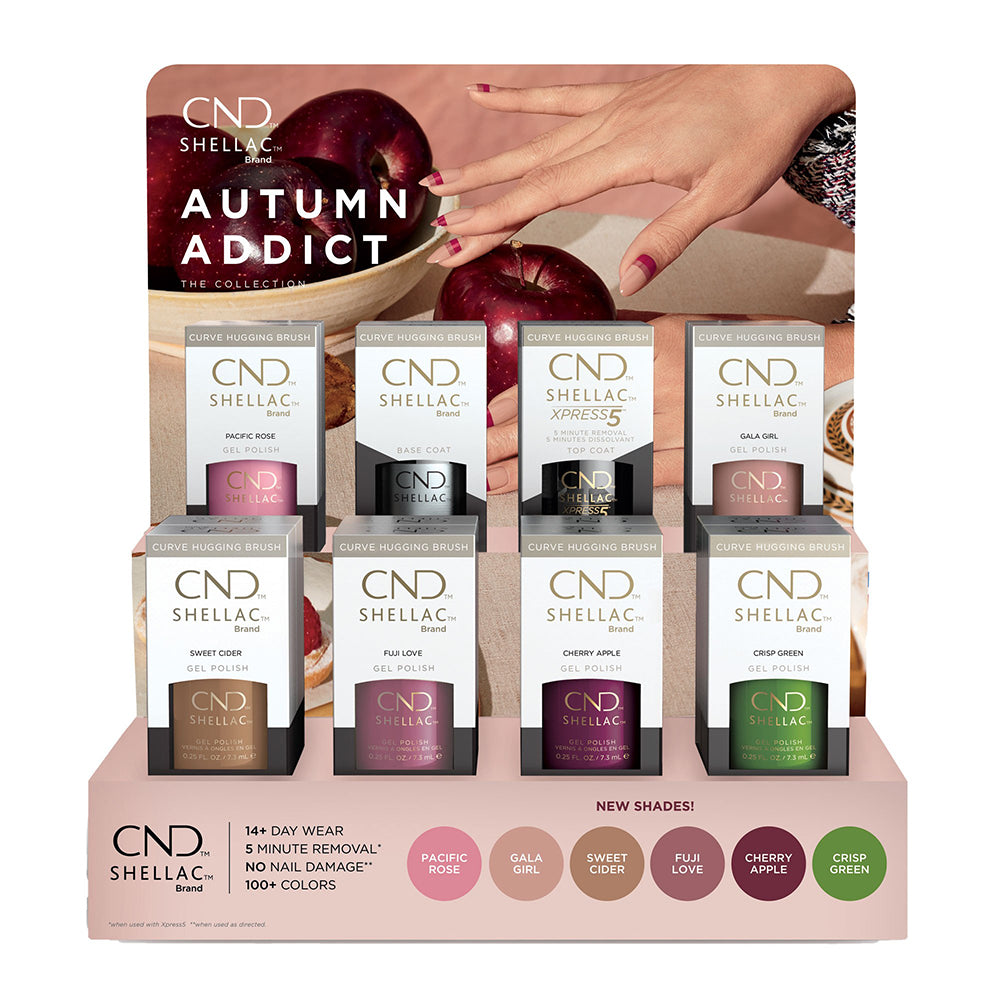 CND Shellac Autumn Addict 16Pcs Display 00823