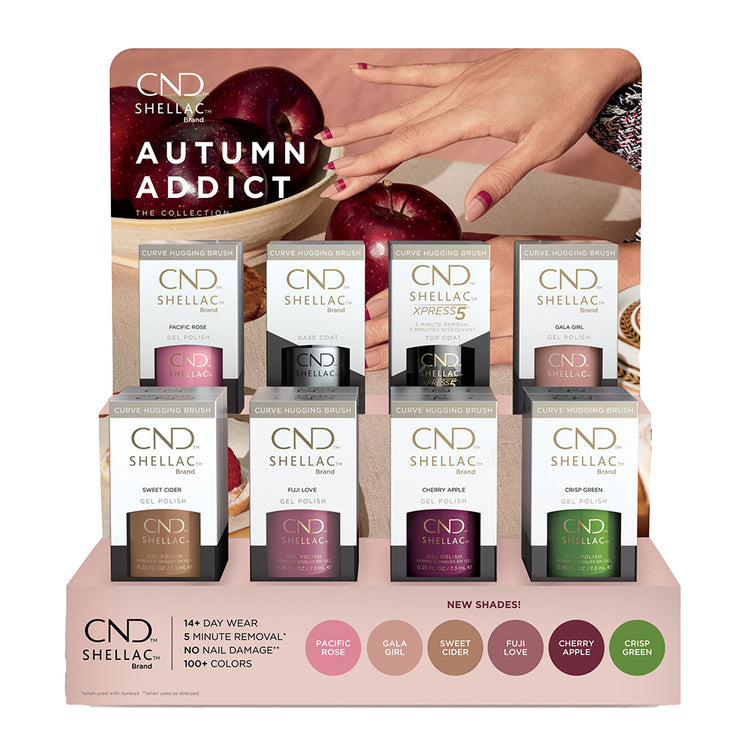 CND Shellac Autumn Addict 16Pcs Display 00823