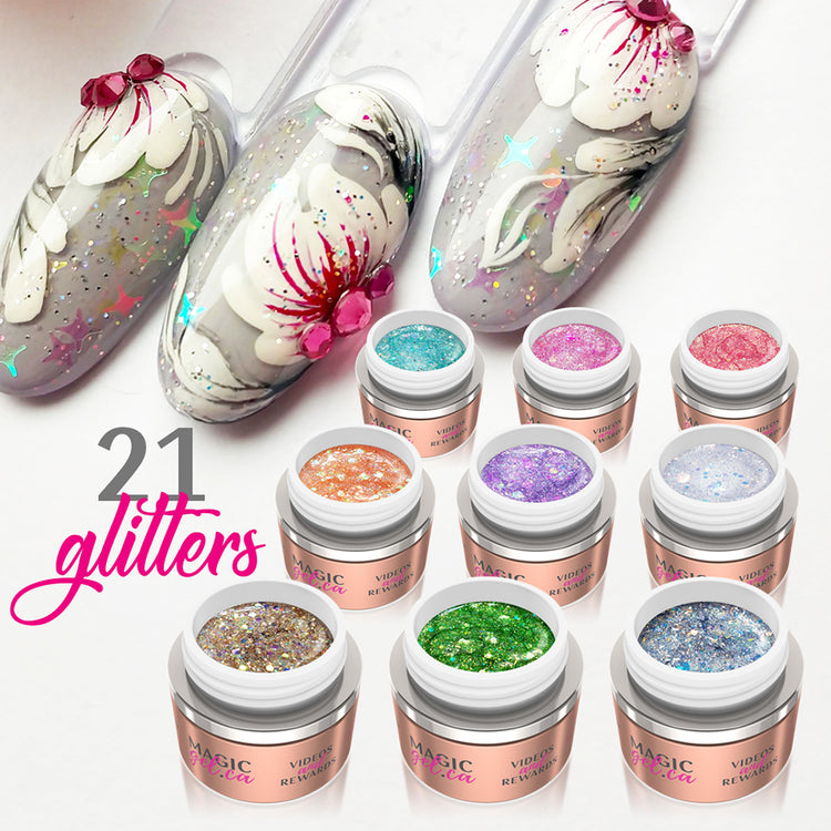 Magic Gel Paint Collections Spring And Summer Glitters