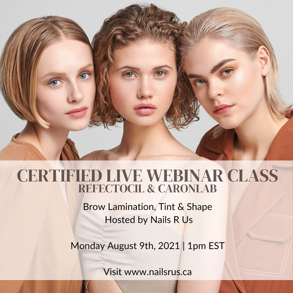 Certified Live Webinar Class Refectocil & Caronlab