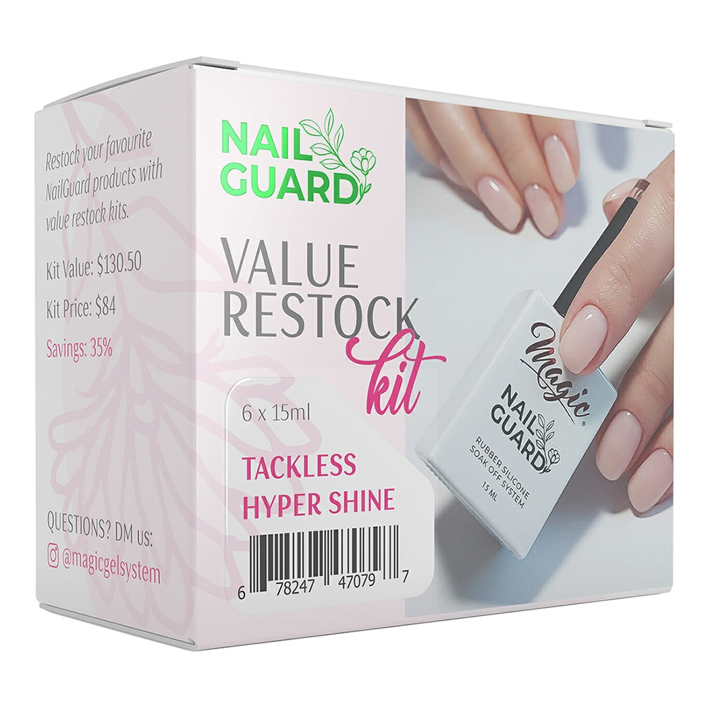 Magic Gel Value Restock Kit 6PK Tackless Hyper Shine 47079