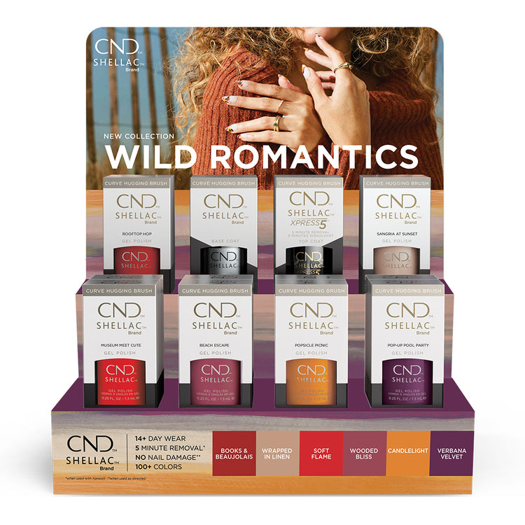 CND Shellac Wild Romantics Fall 2021 16Pcs Display 00935
