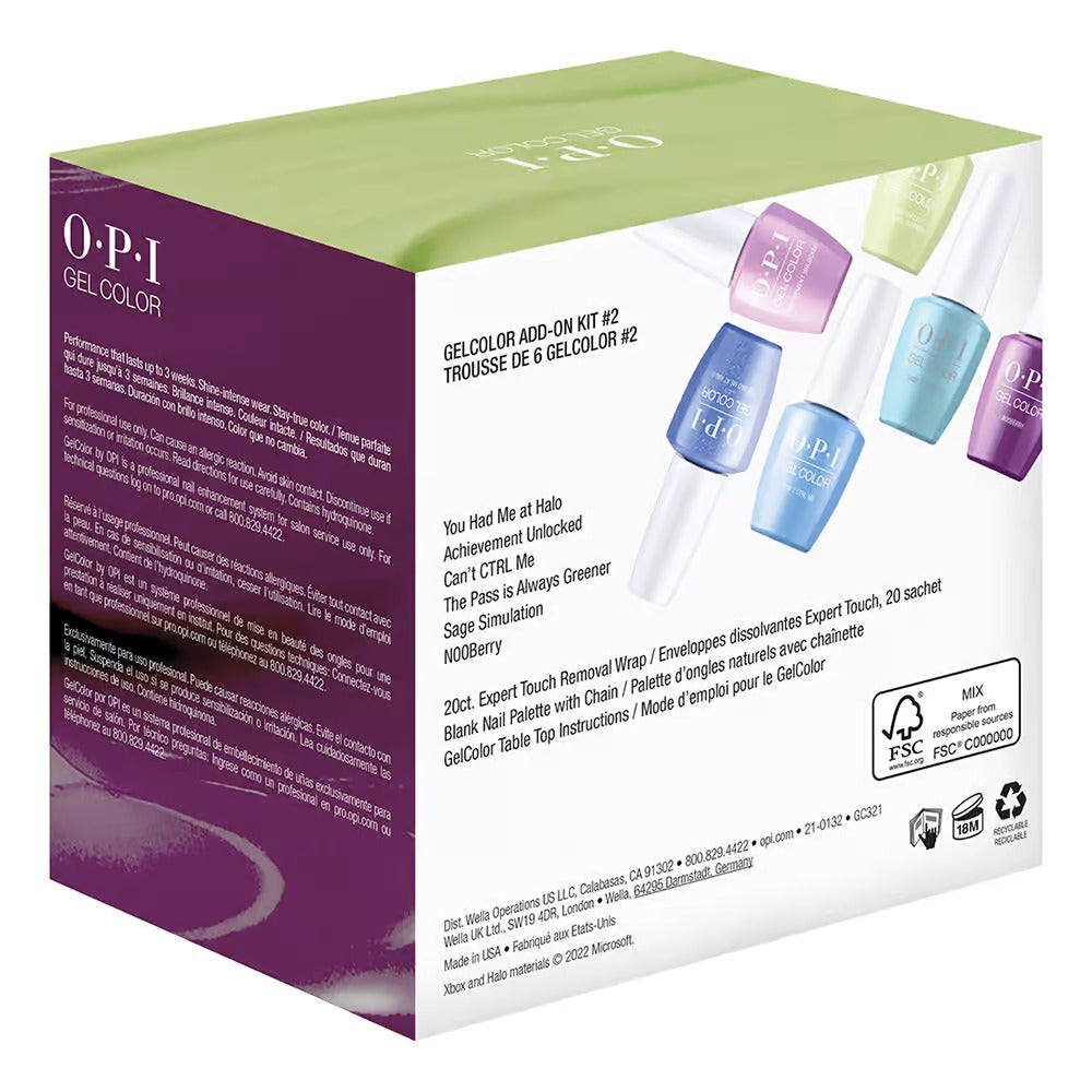 OPI Gelcolor XBOX Spring 2022 Add-On Kit#2 GC321