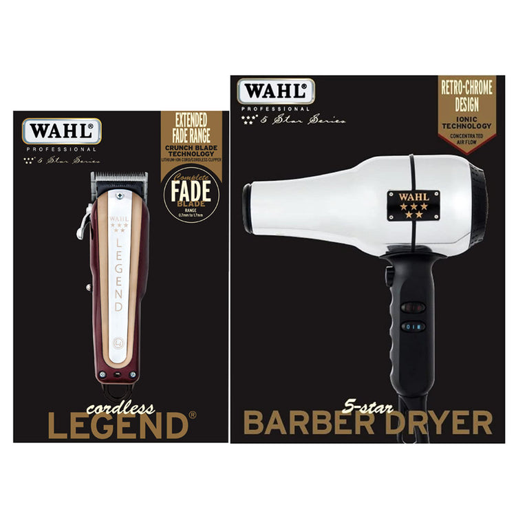 Wahl 5 Star Cordless Legend Clipper & Barber Dryer Duo 50369