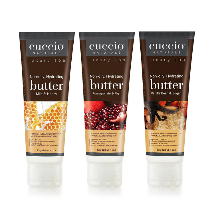 Cuccio Non-oily, Hydrating Butter 4 oz 12PC Kit #1 3390