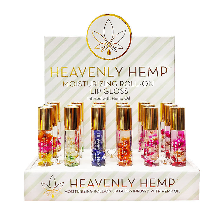 Blossom Heavenly Hemp Moisturizing Roll-On Lip Gloss HHLG18