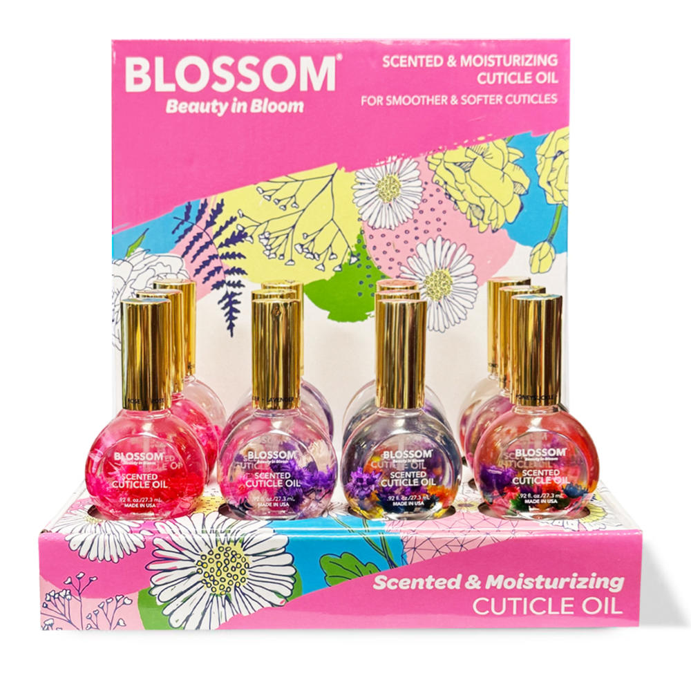 Blossom Floral Scented Cuticle Oil Display 12Pcs BLCO12