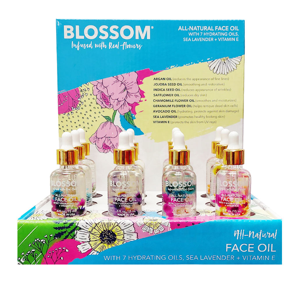 Blossom Mini Hydrating Face Oil 0.5 oz Dis 12Pcs BL-MINIFACE