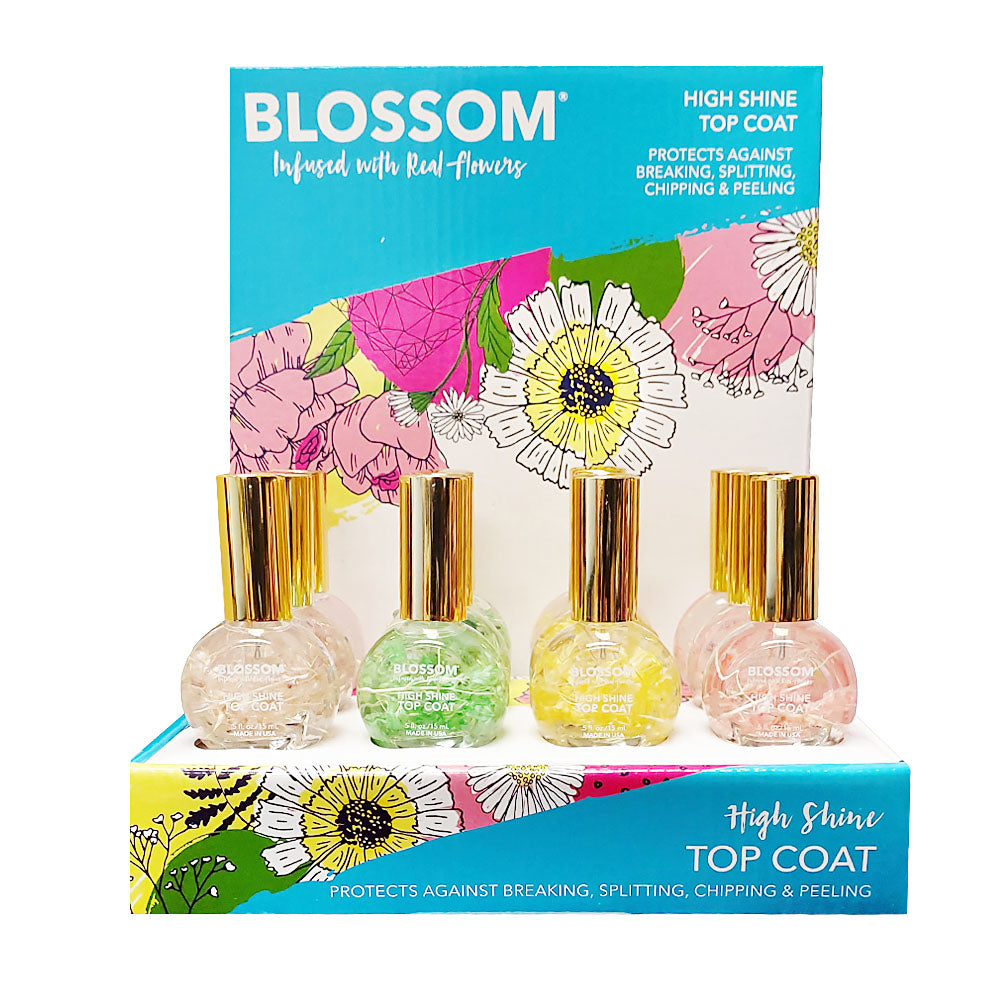 Blossom High Shine Top Coat 12Pcs Dis BL-HHTC12