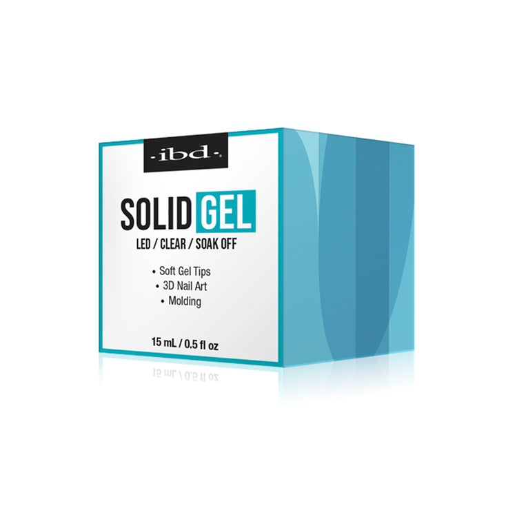 Ibd Soak Off LED Solid Gel Adhesive Clear 0.5 fl oz 37527