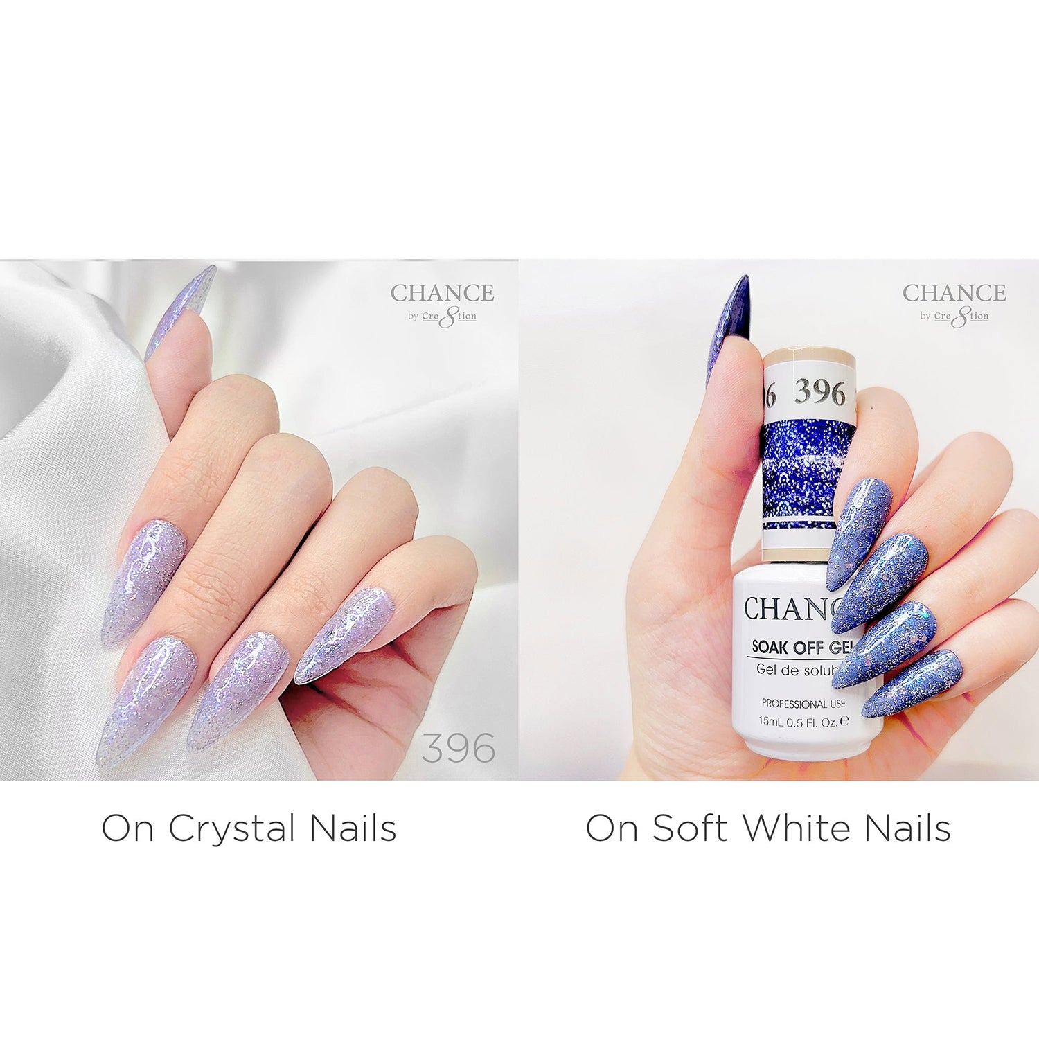 Chance Soak Off Gel 0.5oz - Diamond Dust 396
