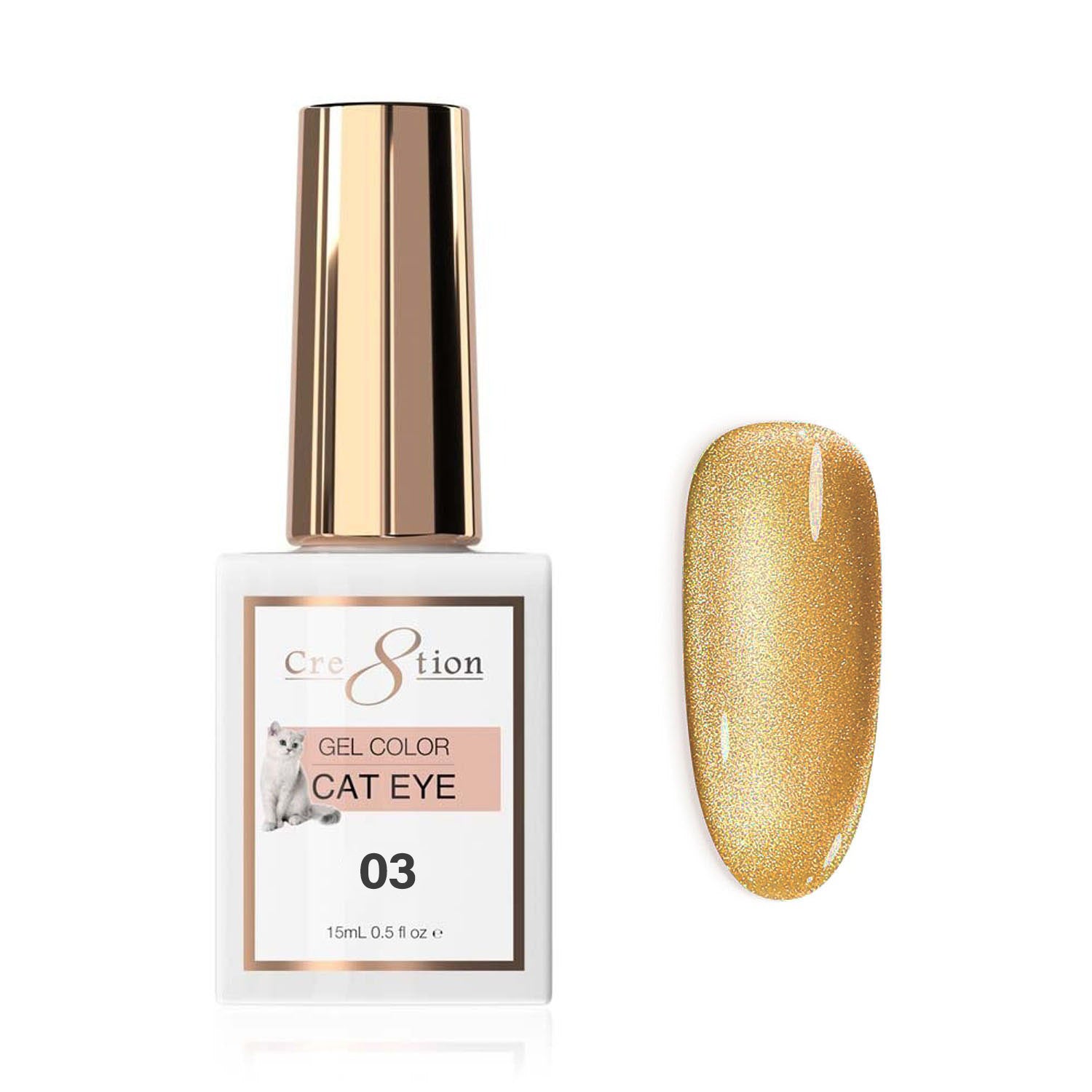 Cre8tion Soak Off Cat Eye Gel #03 0916-0573
