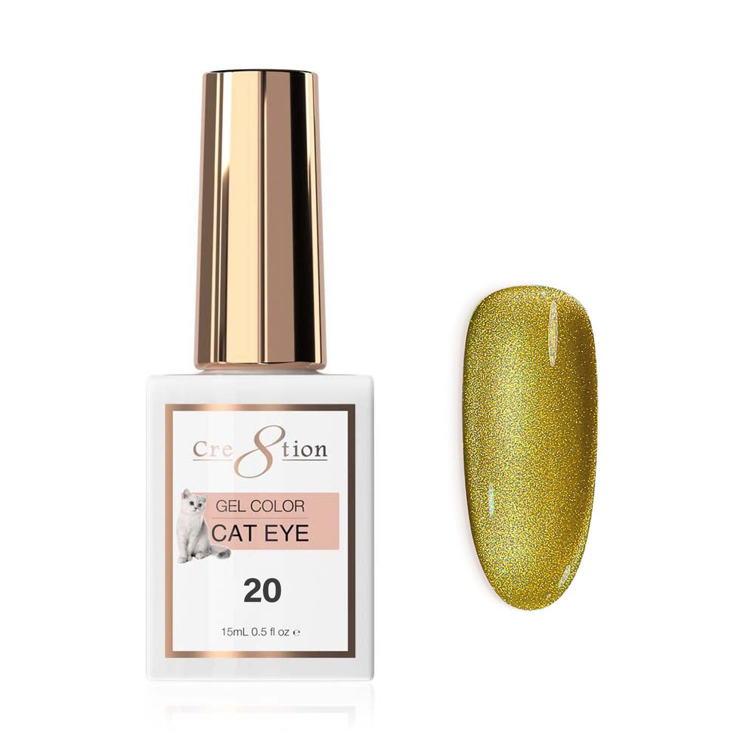 Cre8tion Soak Off Cat Eye Gel #20 0916-0469